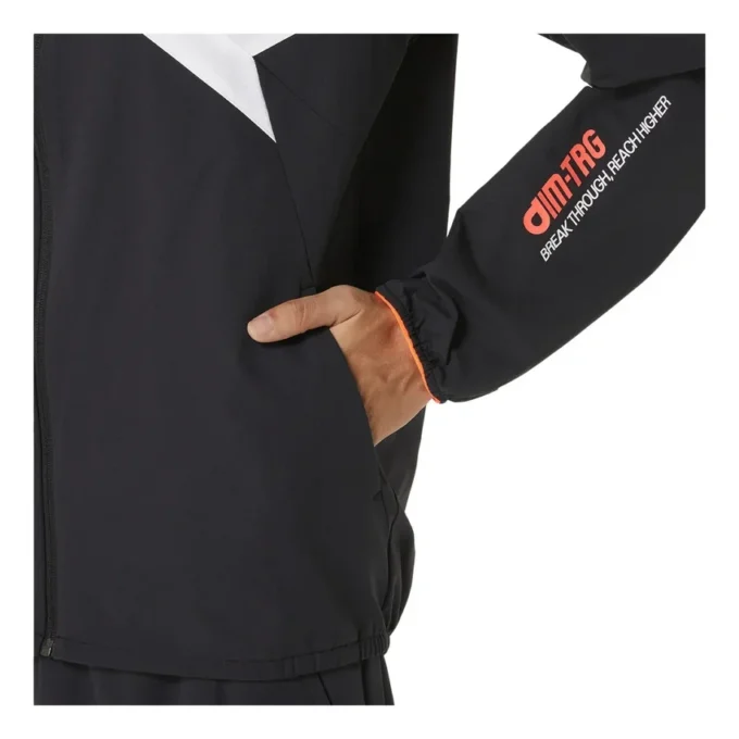 A-I-M Stretch-Stoffjacke „Schwarz“