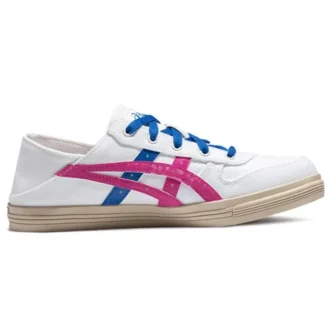 Aaron Slip-On „Weiß Rosa Blau“