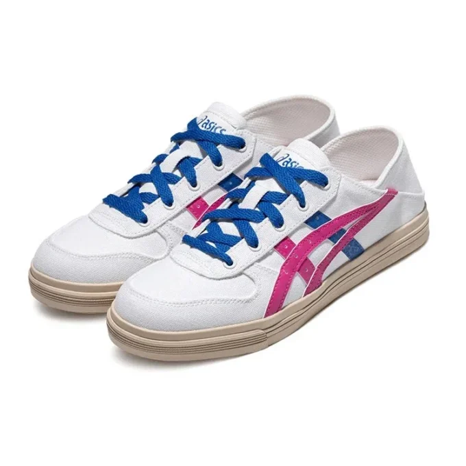 Aaron Slip-On „Weiß Rosa Blau“