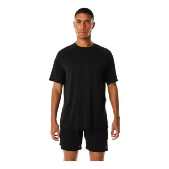 Actibreeze Jacquard Kurzarm-T-Shirt „Black“