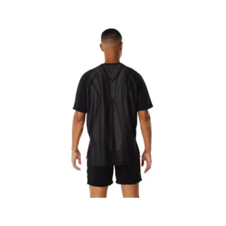 Actibreeze Jacquard Kurzarm-T-Shirt „Black“