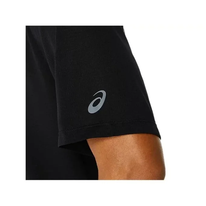 Actibreeze Jacquard Kurzarm-T-Shirt „Black“