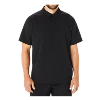 Actibreeze Panel Jacquard Polohemd „Schwarz“