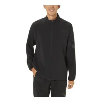Asics A-I-M Cool Stretch Sommer-Webjacke „Performance Black“