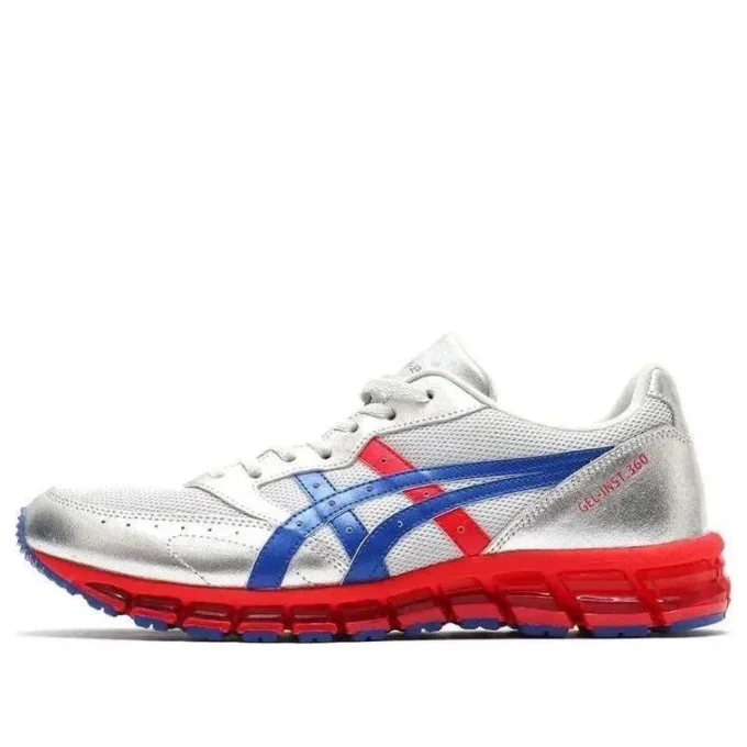 Asics x atmos Gel-Inst 360 Schuhe „Metallic Silver Blue Red“