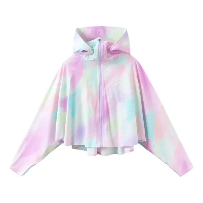 Bunte Jacke mit Fledermausärmeln „Multi-Color“