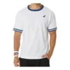 Classic Kurzarm-Oberteil „White Blue“