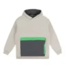 Colorblock Sherpa Hoodie „Beige“