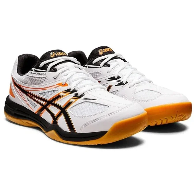 Court Break 2 „Weiß Schwarz Orange“