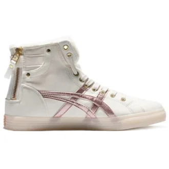 Double Clutch Fleece Retro High Board Schuh Milchweiß/Gold