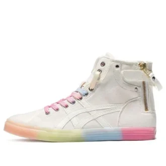 Double Clutch Milk White Retro Casual High Board Schuh „White Pink“
