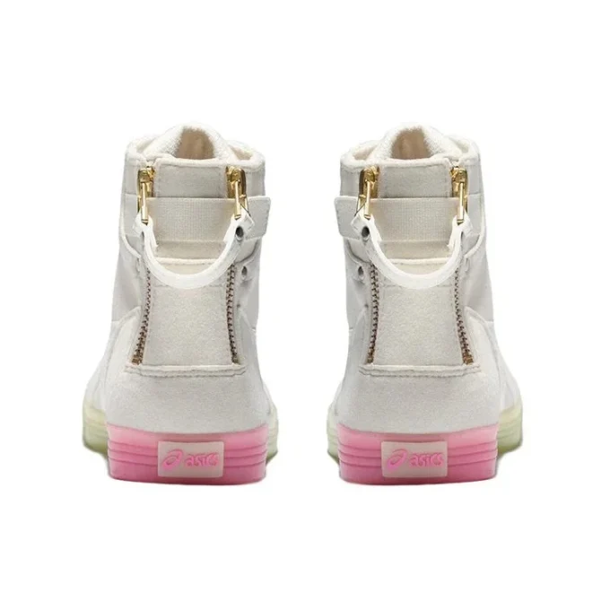 Double Clutch Milk White Retro Casual High Board Schuh „White Pink“