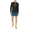 Fujitrail Logo Langarm-T-Shirt „Schwarz Gelb“