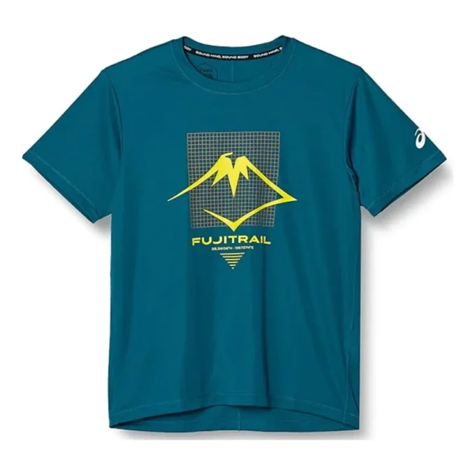 Fujitrail Logo SS Oberteil „Ink Teal“