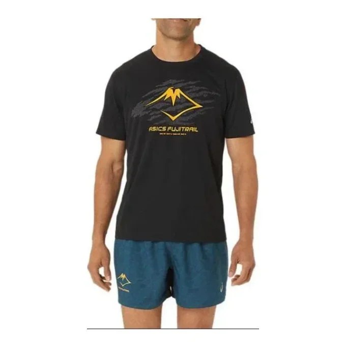 Fujitrail Logo T-Shirt „Black Yellow“