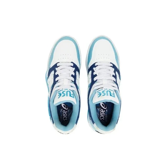 Gel-Fuse Kigo Basketballschuhe „Weiß Blau Marineblau“