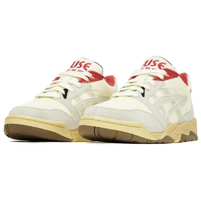 GEL-Fuse Kigo Basketballschuhe „White Beige Red“