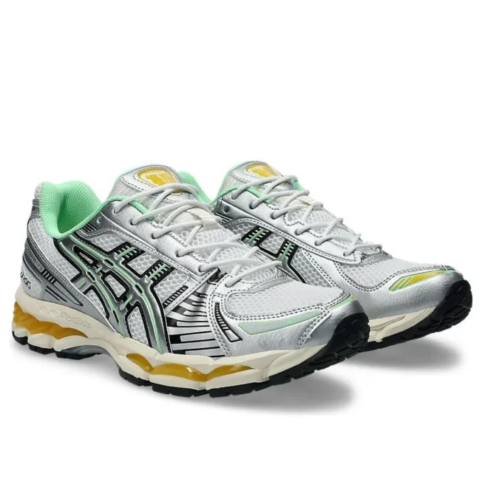 Gel-Kayano 12.1 „Silver Green Orange“