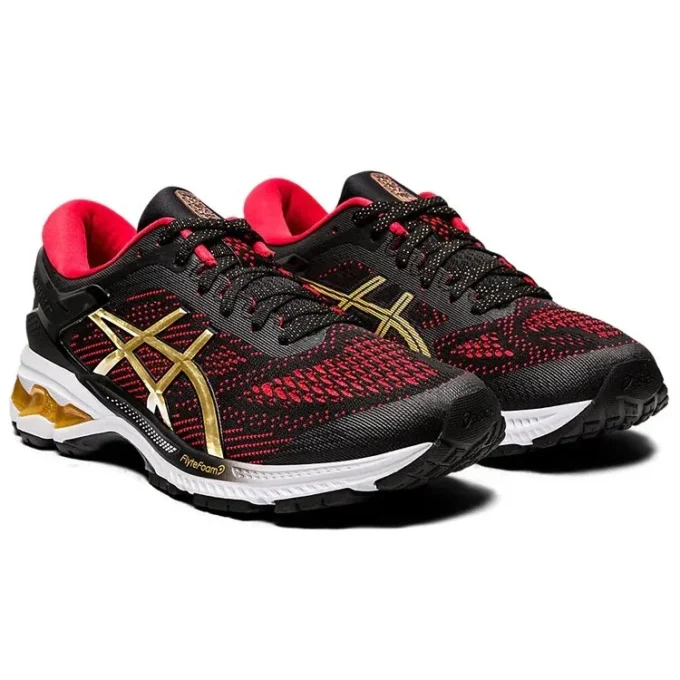 Gel-Kayano 26 „Black Red Gold“