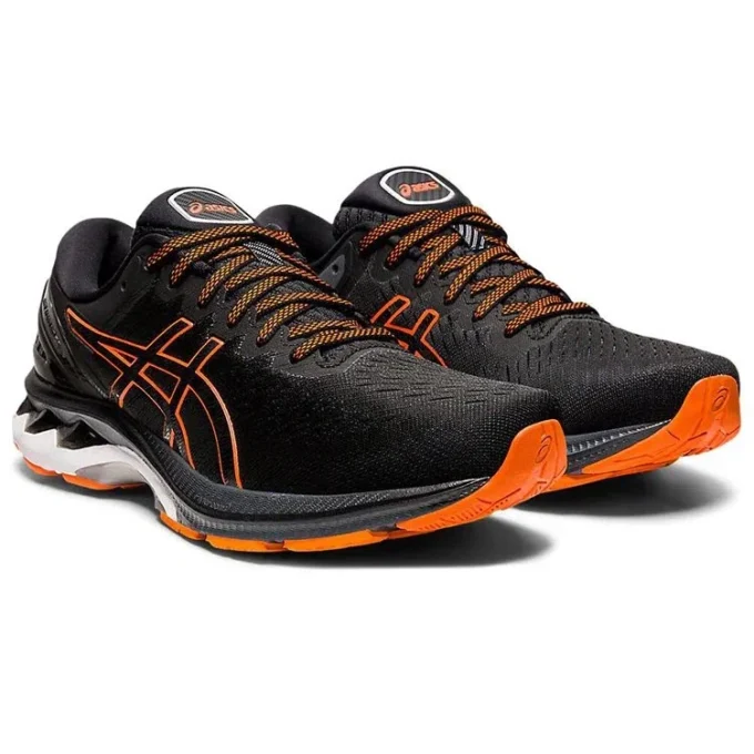 Gel-Kayano 27 4E Wide „Black Marigold Orange“