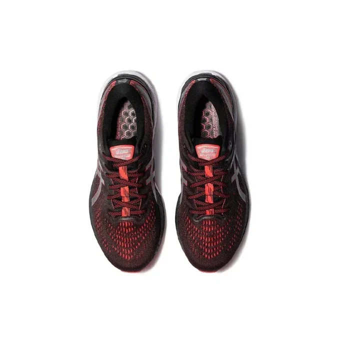 Gel-Kayano 28 2E Wide „Black Electric Red“