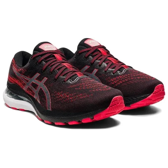 Gel-Kayano 28 4E Wide „Black Electric Red“