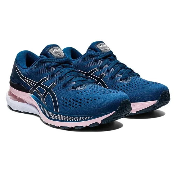 Gel-Kayano 28 Wide „Mako Blue Barely Rose“