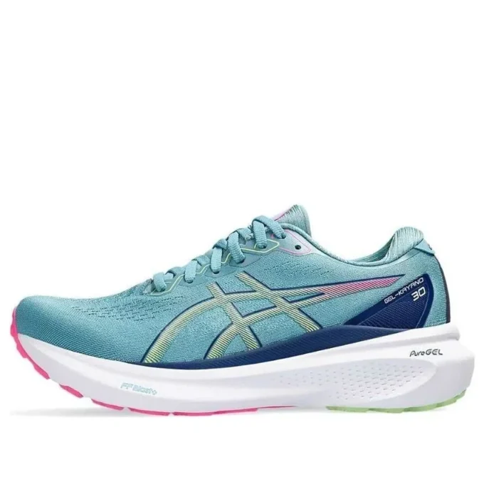 Gel-Kayano 30 „Gris Blue Lime Green“