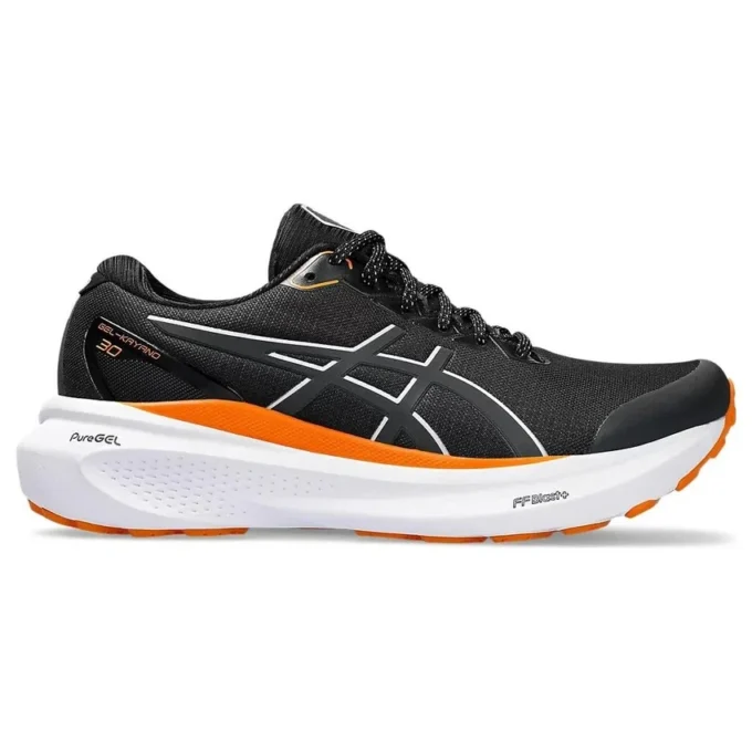 Gel-Kayano 30 Laufschuhe „Schwarz Orange Weiß“