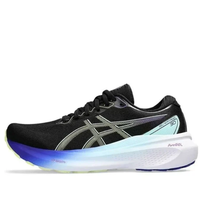 Gel-Kayano 30 „Schwarz Blau Leuchtend Gelb“