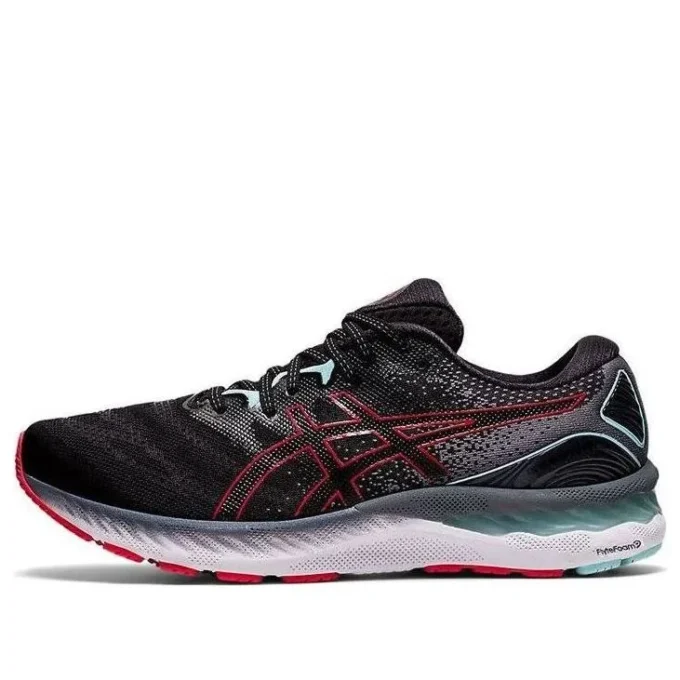 Gel-Nimbus 23 2E Wide „Schwarz-Elektrisch-Rot“