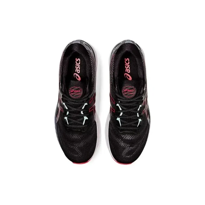 Gel-Nimbus 23 2E Wide „Schwarz-Elektrisch-Rot“