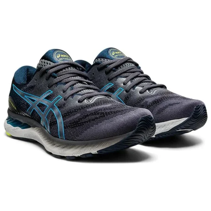 Gel-Nimbus 23 4E Wide „Carrier Grey Digital Aqua“