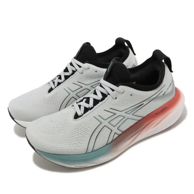 Gel-Nimbus 25 Schuhe „Grau Weiß Schwarz“