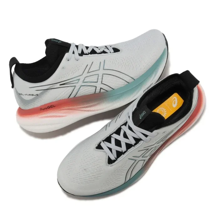 Gel-Nimbus 25 Schuhe „Grau Weiß Schwarz“