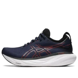 Gel-Nimbus 25 Wide 2E „Midnight Electric Red“