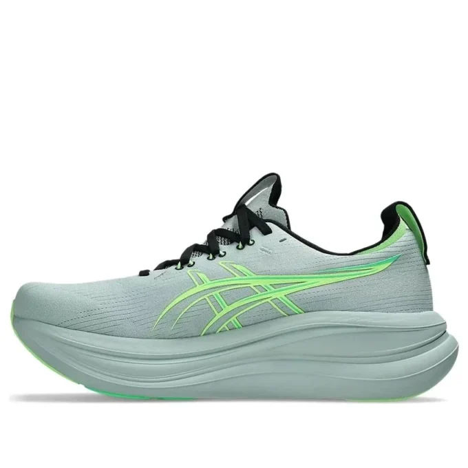 Gel-Nimbus 28 2E Wide „Cold Moss Illuminate Green“