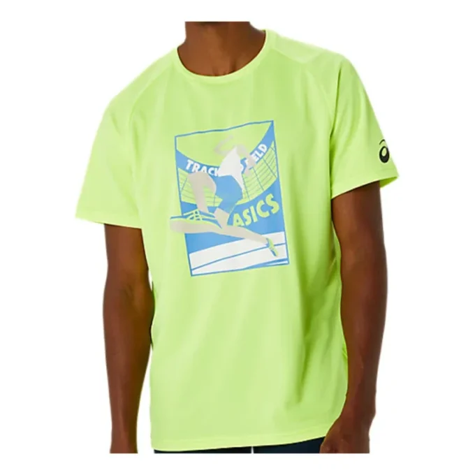 Grafik-T-Shirt mit kurzen Ärmeln „Safety Yellow“