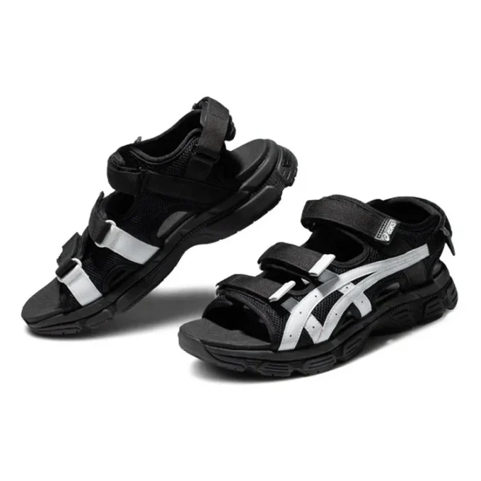 Kahana SD 2 Fashion Retro Sports Unisex-Sandalen „Black White“