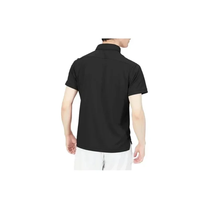 Kurzarm-Poloshirt „Black“