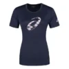 Kurzarm-T-Shirt mit Spiralgrafik, asiatische Größen, „Midnight“