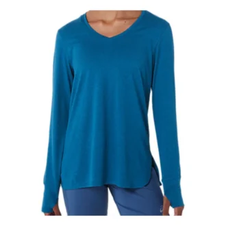 Langarm-Heather-Oberteil „Deep Sea Teal Heather“