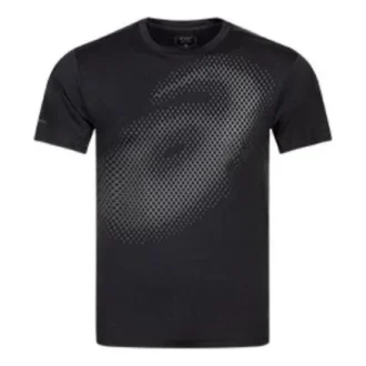 Lauf-T-Shirt mit reflektierendem Logo „Schwarz“