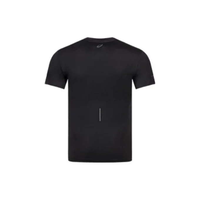 Lauf-T-Shirt mit reflektierendem Logo „Schwarz“