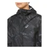 Laufbekleidung Grafik-Webjacke „Schwarz“