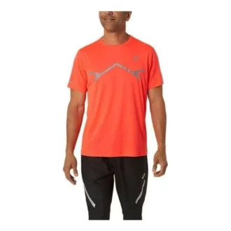 Lite-Show Kurzarm-Logo-T-Shirt „Orange“