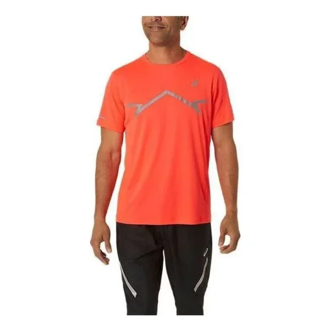 Lite-Show Kurzarm-Logo-T-Shirt „Orange“