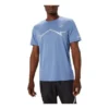 Lite-Show Kurzarm-Logo-T-Shirt „Sky Blue“