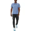 Lite-Show Kurzarm-Logo-T-Shirt „Sky Blue“