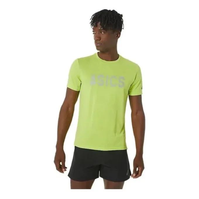 Logo Heather Dry T-Shirt „Lime Zest“